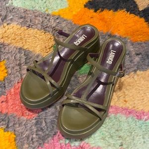 LABUCQ Page Olive Nappa Sandal